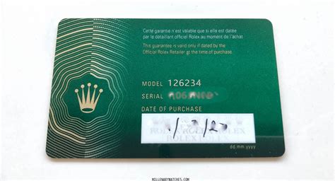 rolex warranty card 2020|rolex new style warranty card.